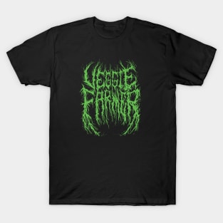 Veggie Farmer (Broccoli Green Variant) - Death Metal Logo T-Shirt